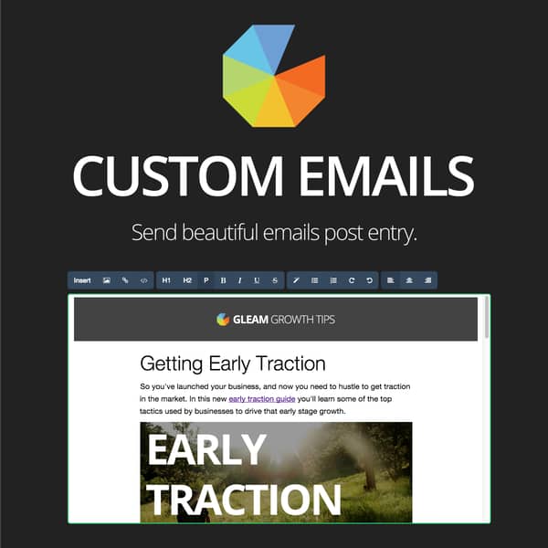 New Feature: Custom Email Builder for Gleam