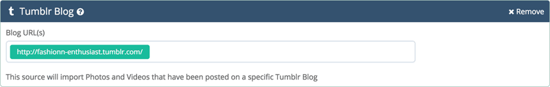 Import your Tumblr media from a blog