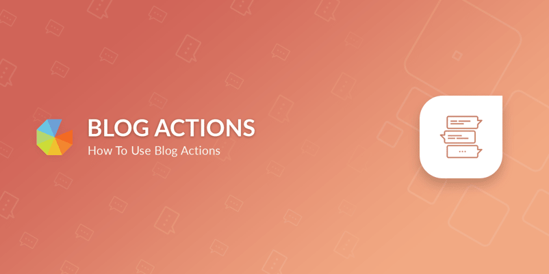 Blog actions
