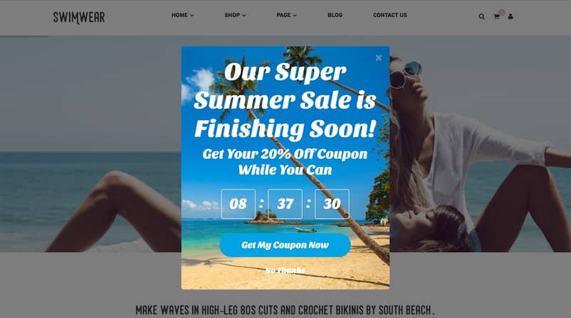 Flash sale time-sensitive offer on e-commerce website
