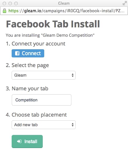 New improvements for Facebook Tab Install tool