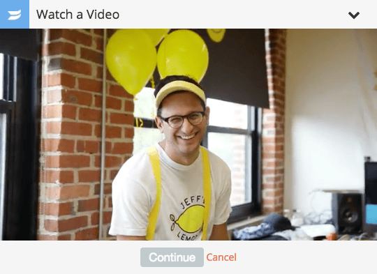 New Feature: Watch a Video on Wistia action for Gleam.io