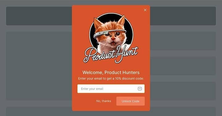 Product Hunt Welcome Coupon