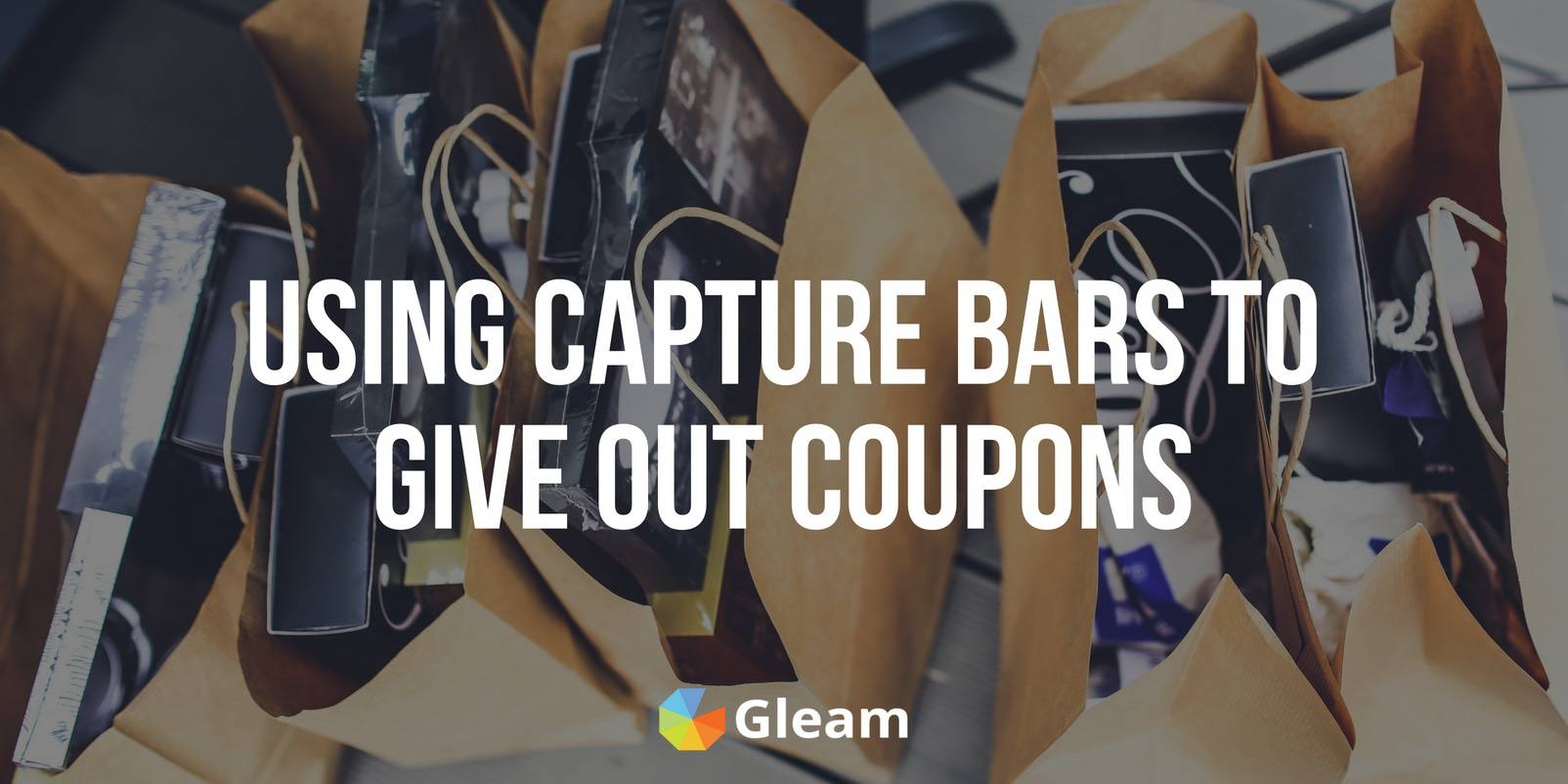 Using Capture Bars to Give Out Coupons