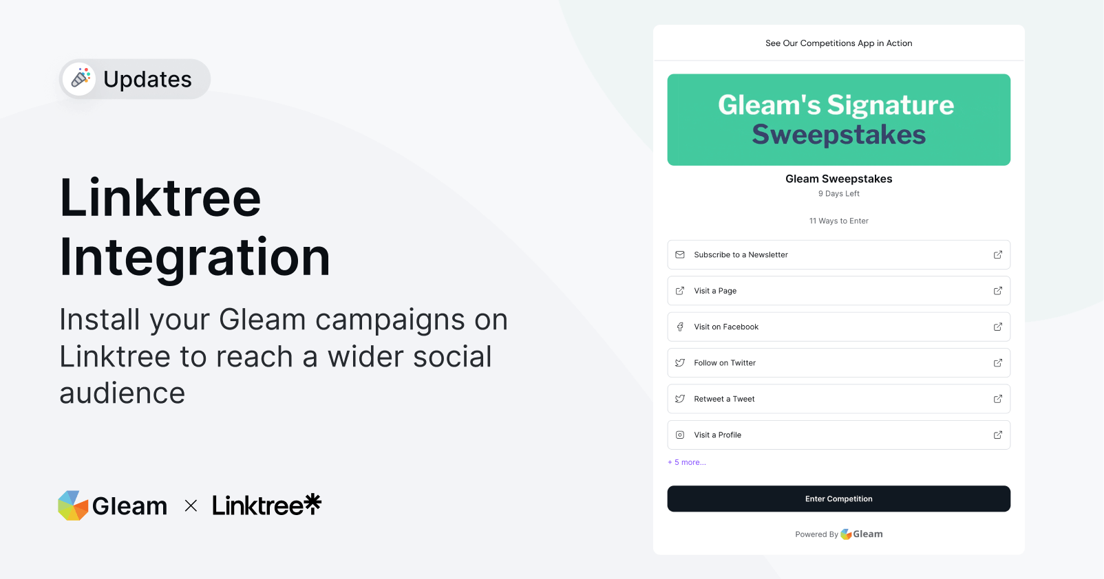 Gleam x Linktree Integration