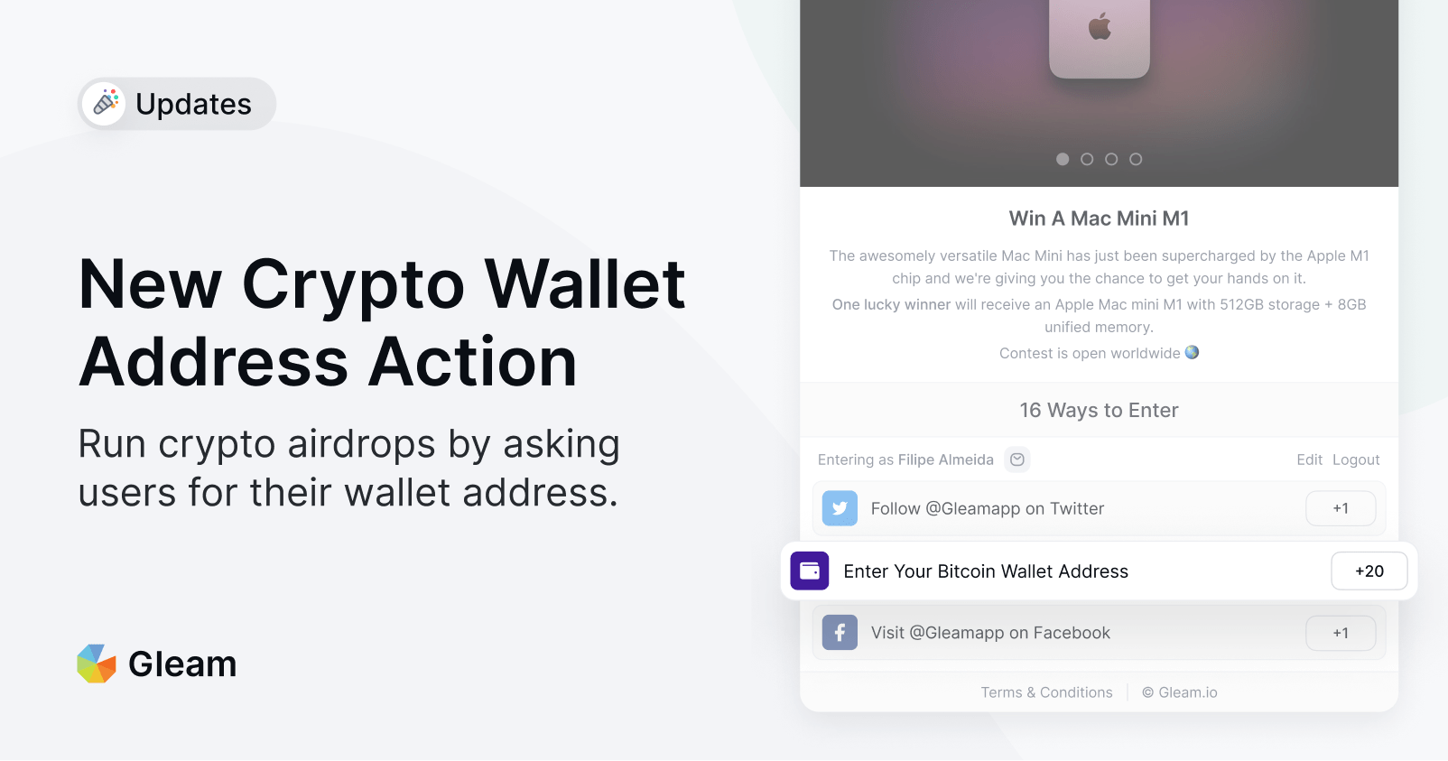 New Action: Crypto Wallet Address