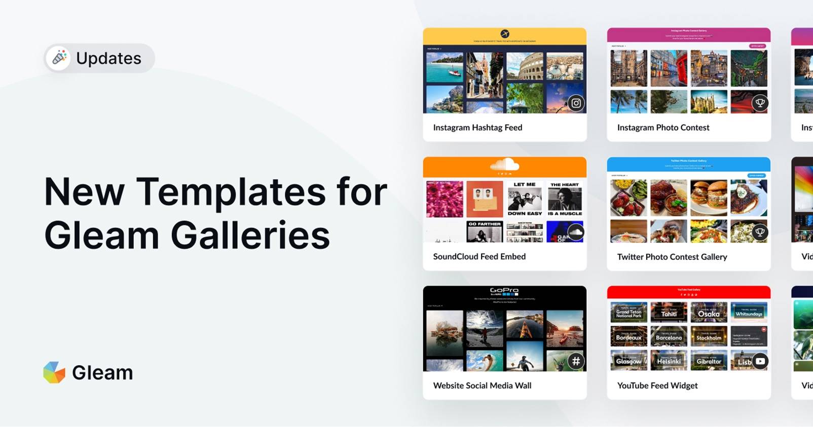 Announcement: Gallery Templates Available on the Gleam website