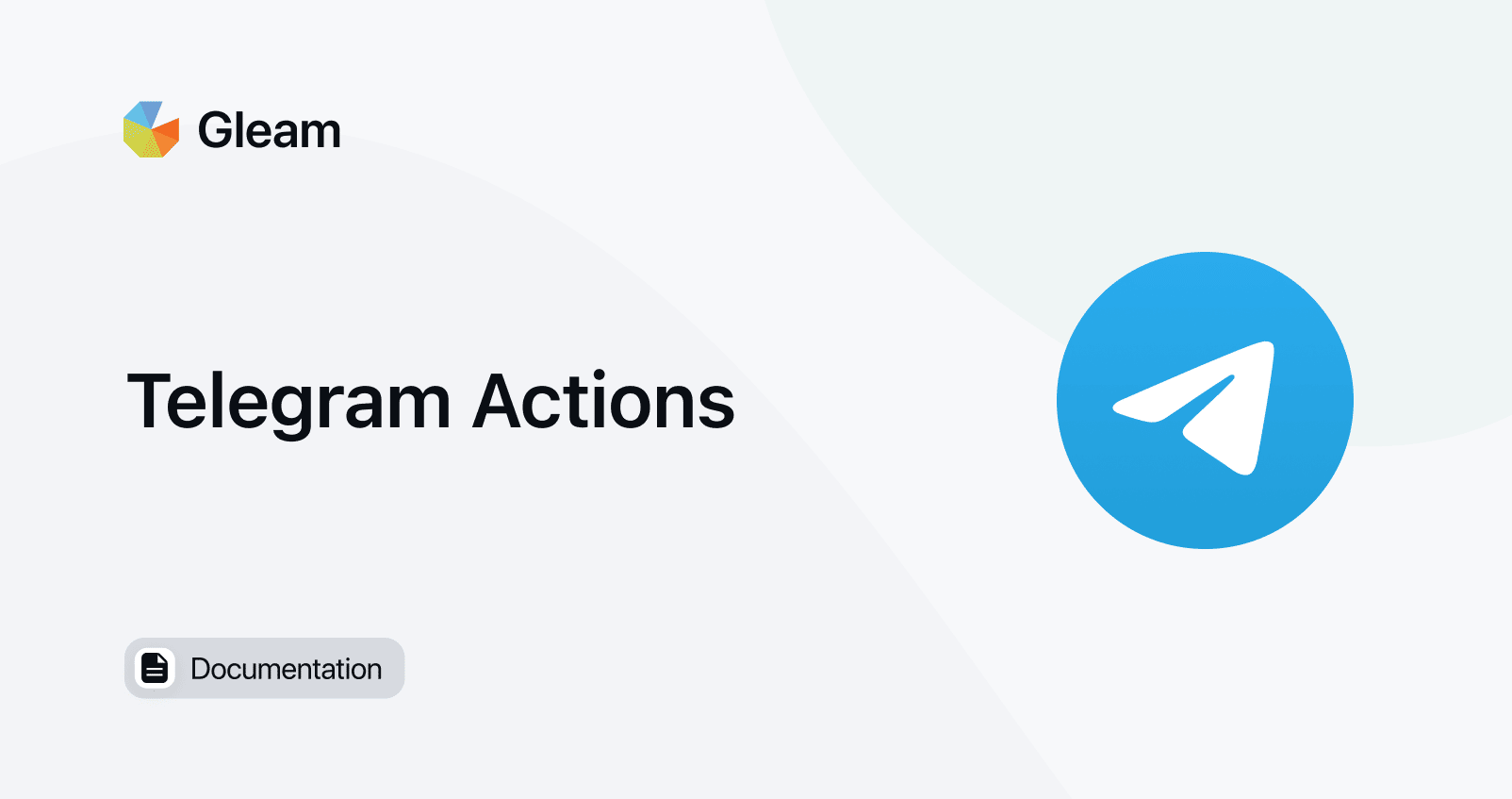 Telegram Actions for Gleam Competitions & Rewards