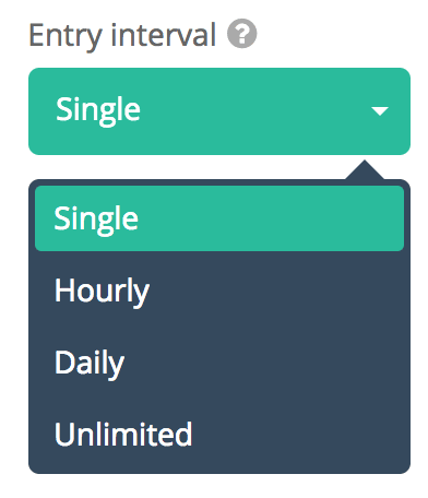 Configure 'Entry interval' for your Gleam campaign