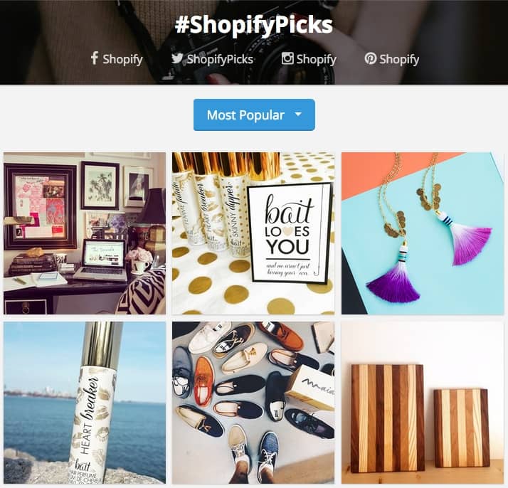 Shopify Picks Gallery powered by Gleam Galleries
