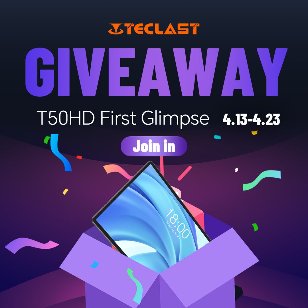 Teclast T50HD Launch Giveaway