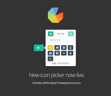 New Feature: Updated Icon Picker with 600+ Icons on Gleam.io