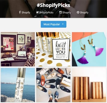 Shopify Picks Gallery powered by Gleam Galleries