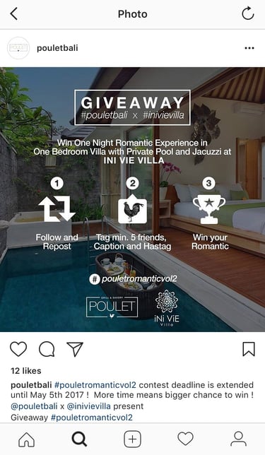 Instagram Giveaway Post