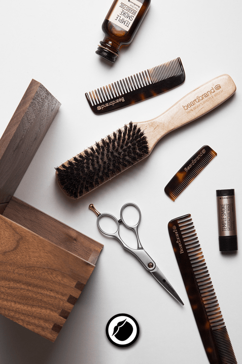 Beardbrand grooming kit spread