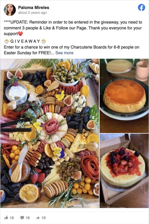 Easter Charcuterie Board Giveaway on Facebook