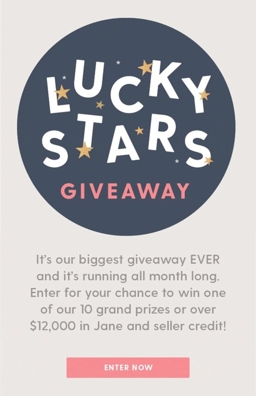 Email announcing giveaway