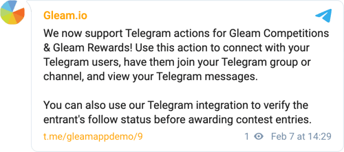 Telegram message in light mode, orange accent color, with author photo