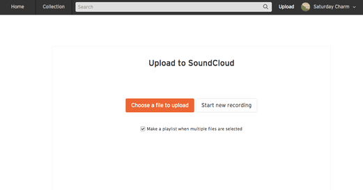 Upload Track to SoundCloud