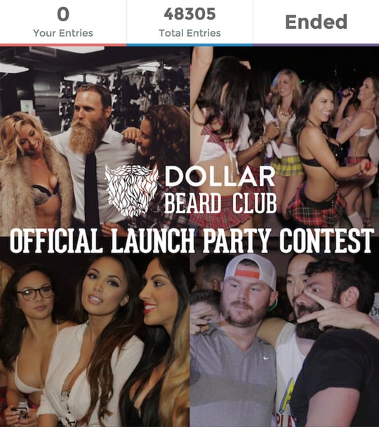 Dollar Beard Club Launch Party Contest