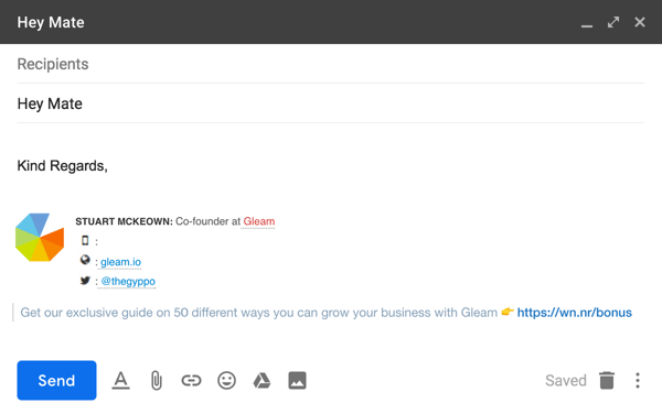 Growth Email