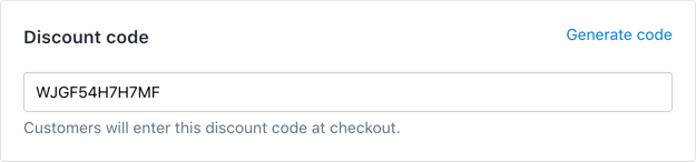 Create a Discount Code in Shopify
