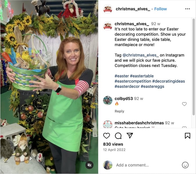 Christmas Elves Easter Decorating Contest on Instagram
