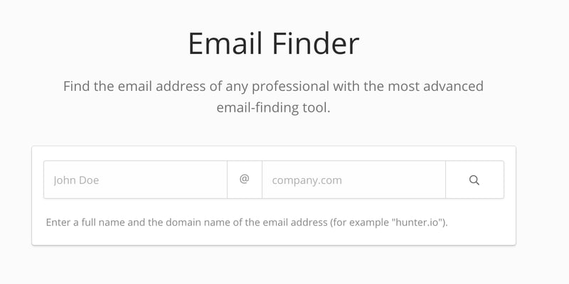 Finding an Email Address With Hunter.io