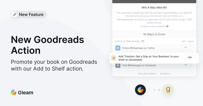 New Feature: Goodreads Add to Shelf Action