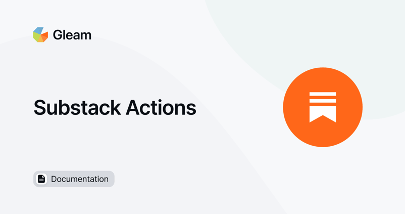 Substack Actions for Gleam Competitions & Rewards