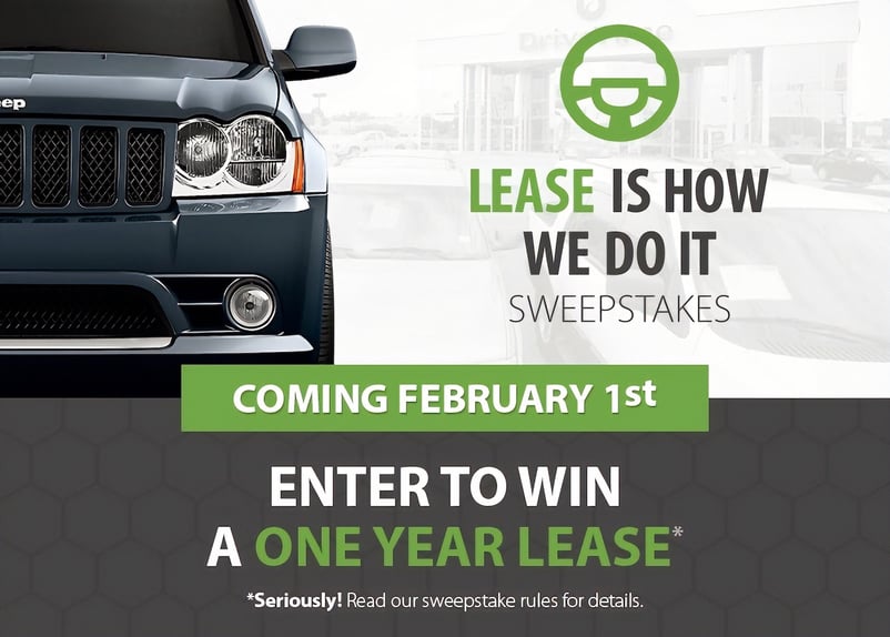 'Lease is How We Do It' Sweepstakes