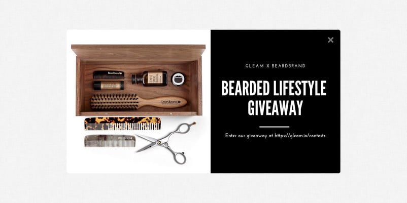 Promotional banner for Bearded Lifestyle Giveaway