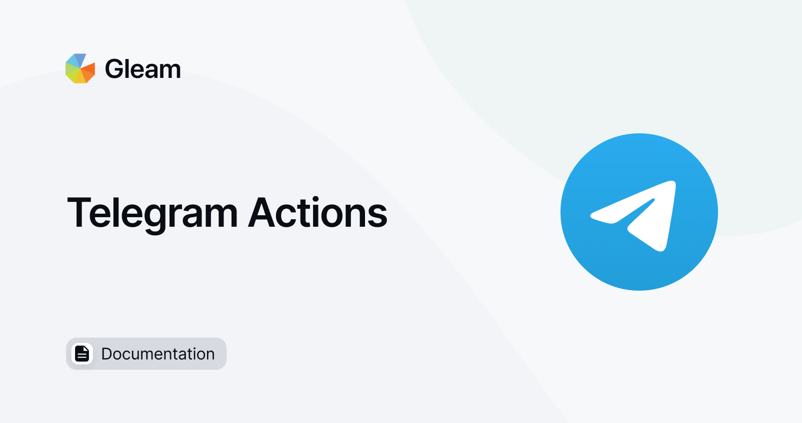 Telegram Actions for Gleam Competitions & Rewards
