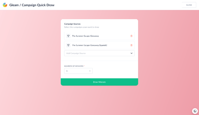 Quick Draw interface with minimal gradient background
