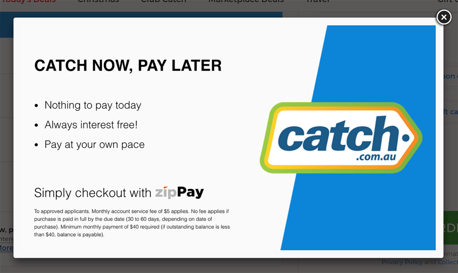 Catch Now Pay Later