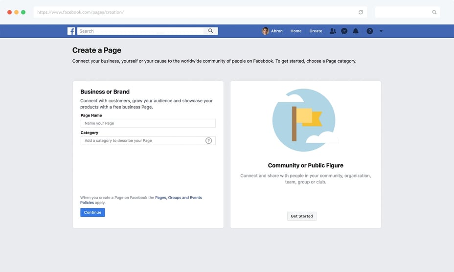 Creating a Facebook Business Page