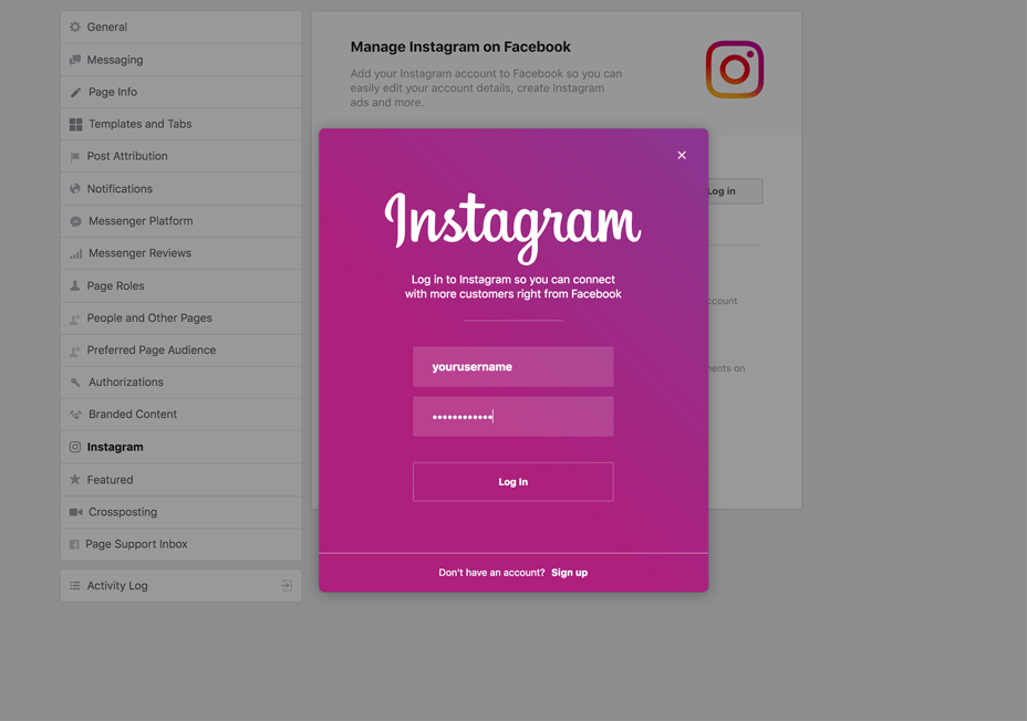 Login With Instagram to Connect Your Account to Facebook