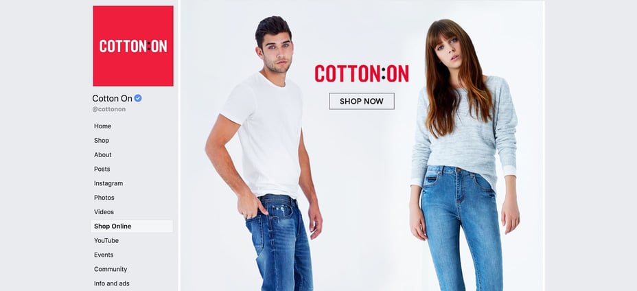 Cotton On Facebook Page