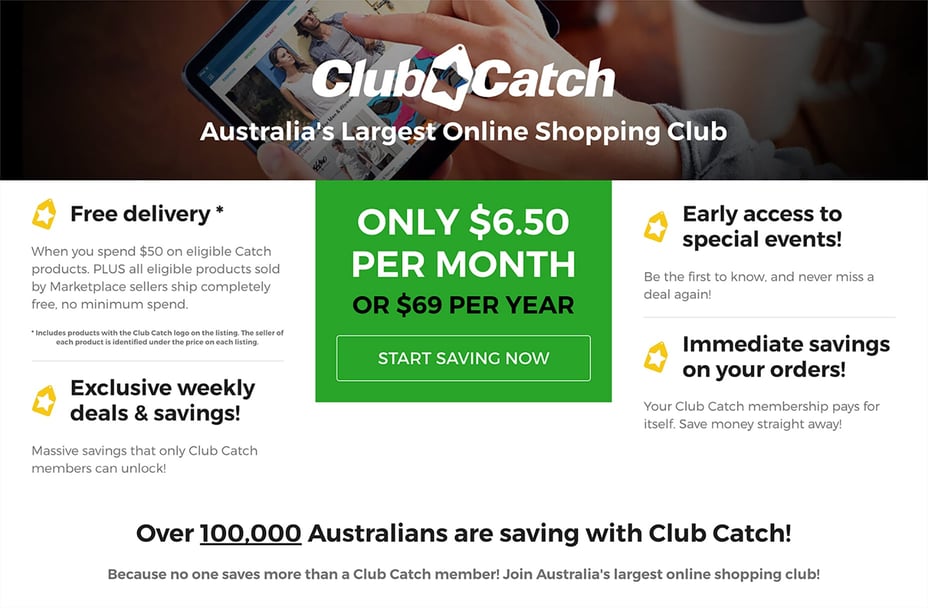 Catch Club Benefits