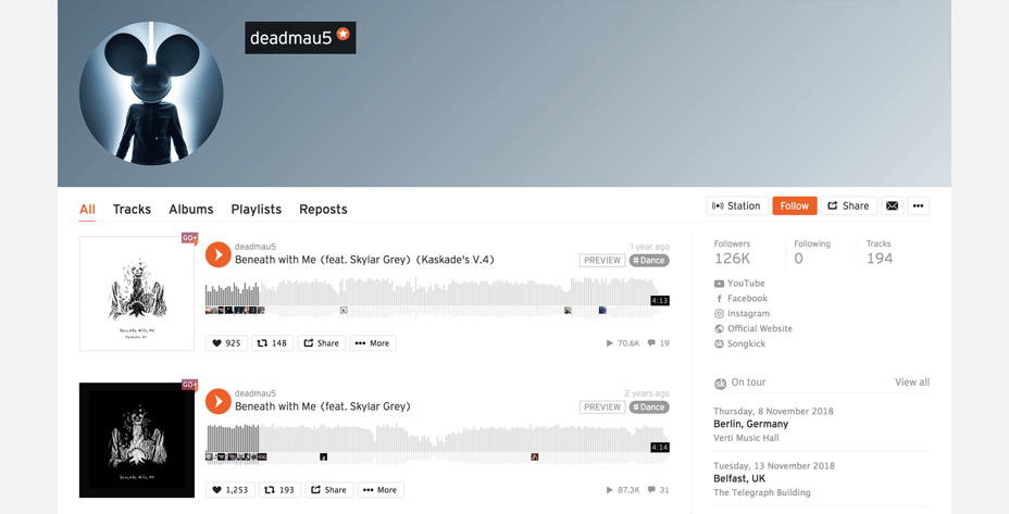 Deadmau5 on SoundCloud